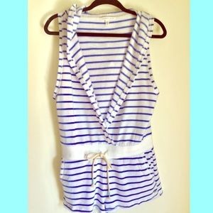 Victoria Secret Swimsuit Cover-up romper with hood